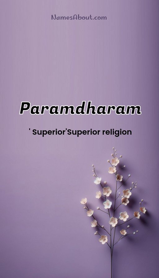 Meaning of Paramdharam