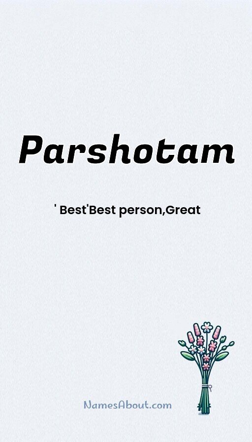 Meaning of Parshotam