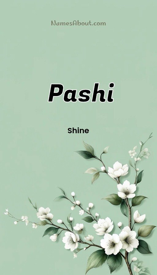Meaning of Pashi
