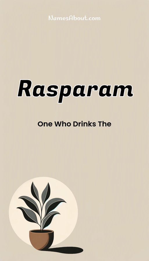 Meaning of Rasparam