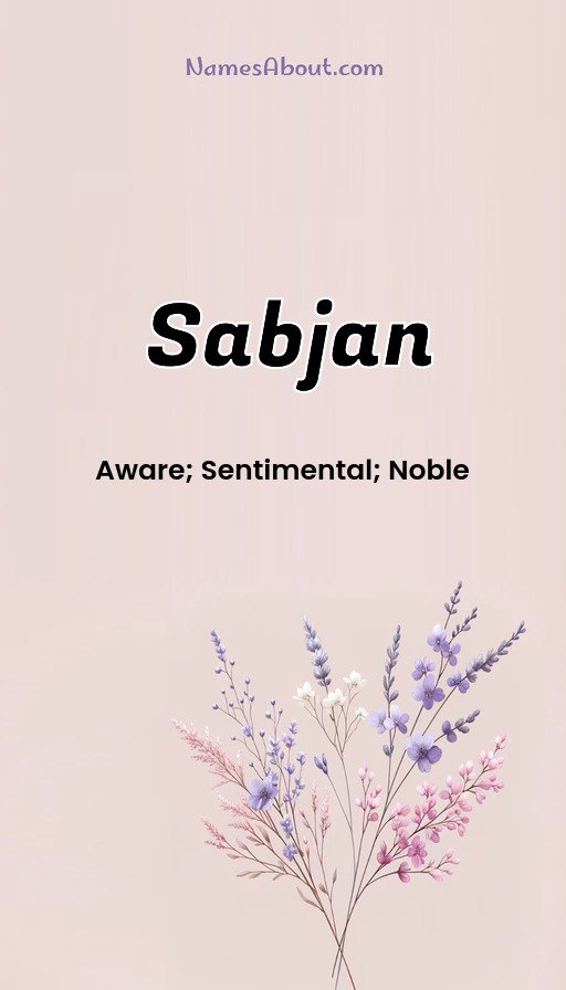 Meaning of Sabjan