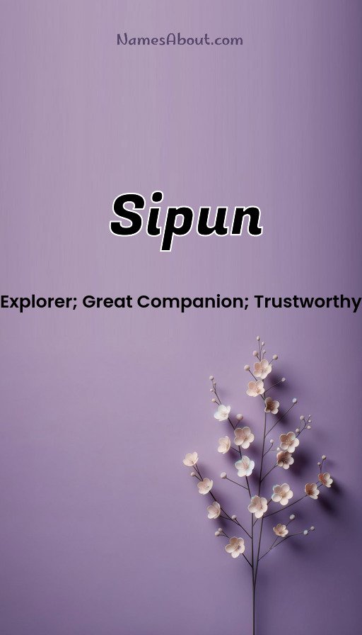 Meaning of Sipun