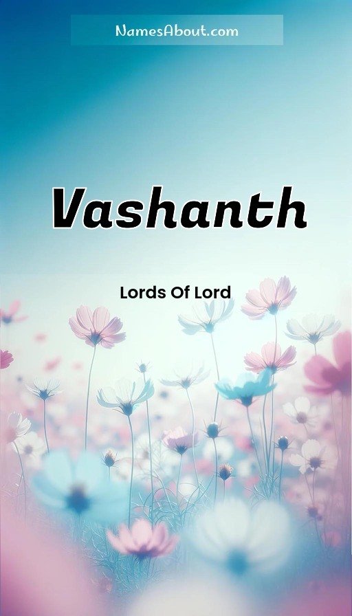 Meaning of Vashanth