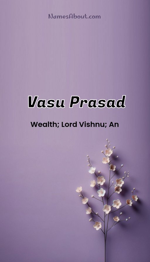 Meaning of Vasu prasad