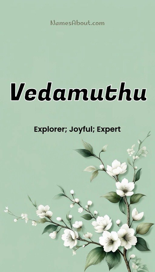 Meaning of Vedamuthu