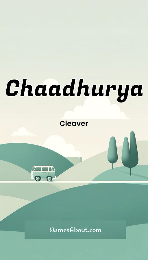 Meaning of Chaadhurya