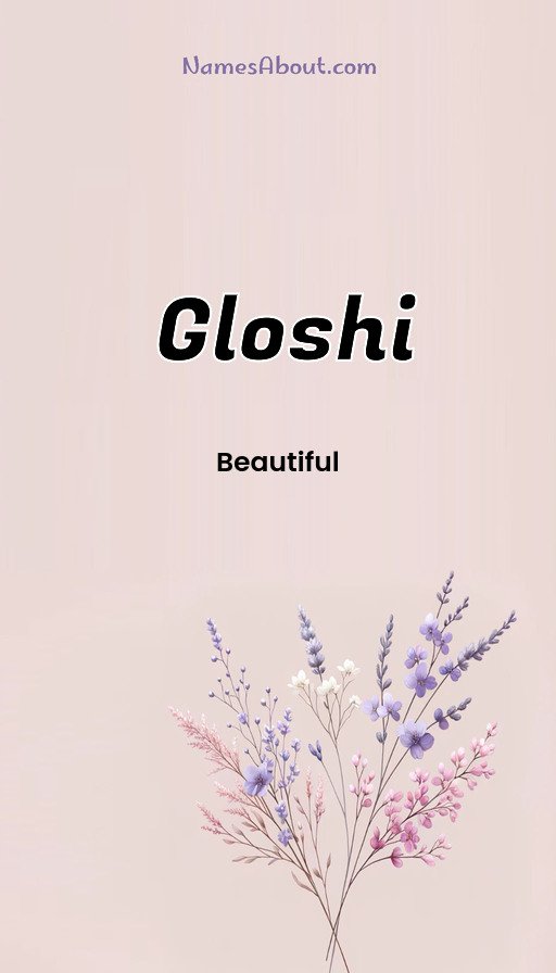 Meaning of Gloshi