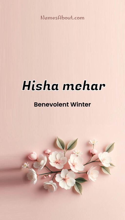 Hisha mehar name and meaning