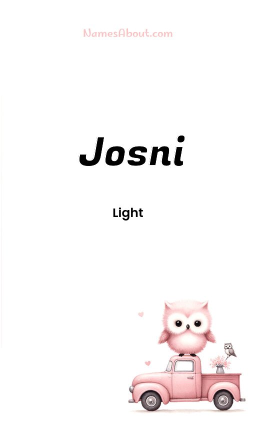 Meaning of Josni