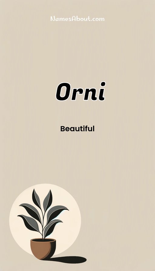 Meaning of Orni