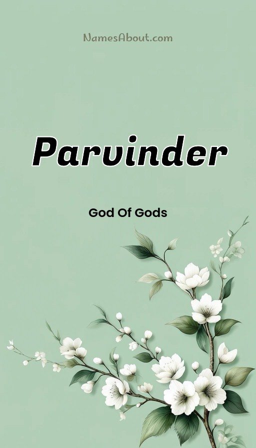 Meaning of Parvinder