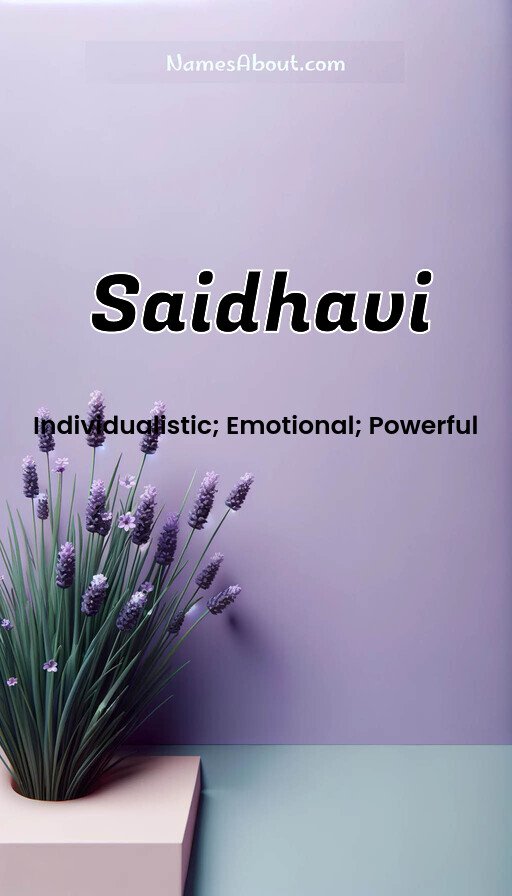 Meaning of Saidhavi