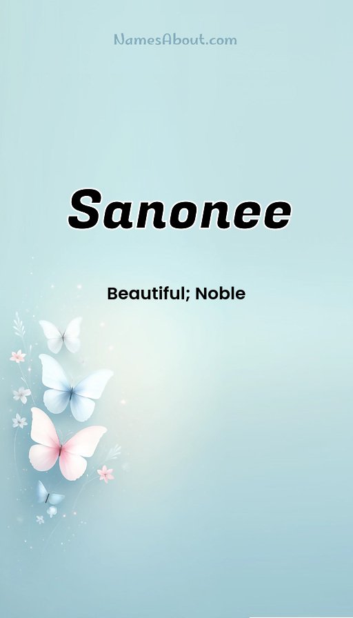 Meaning of Sanonee