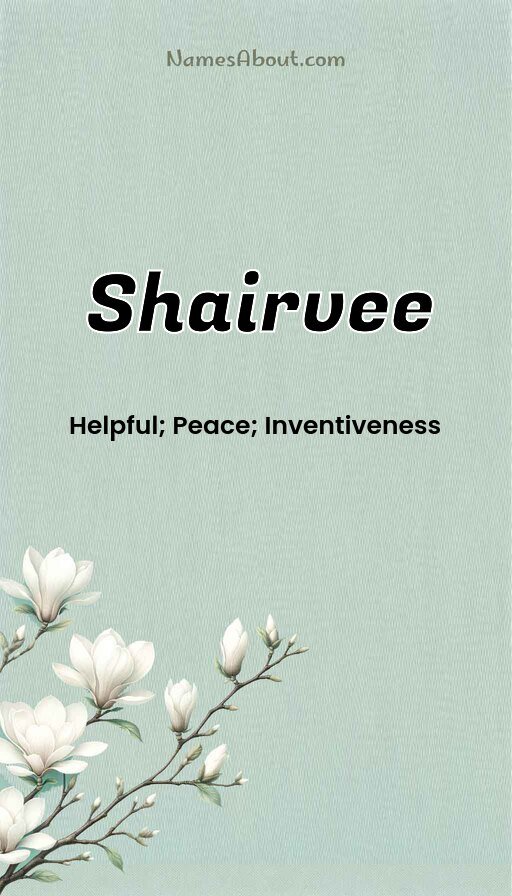 Meaning of Shairvee