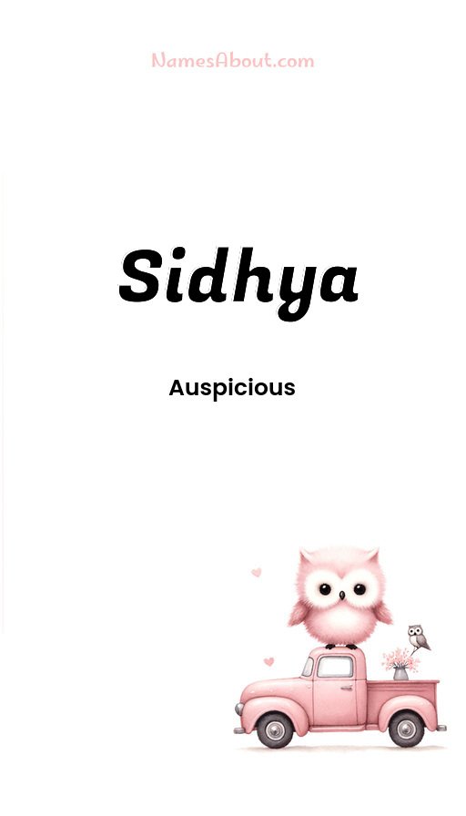Meaning of Sidhya