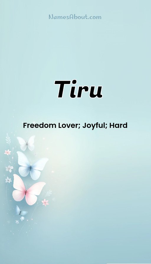 Meaning of Tiru