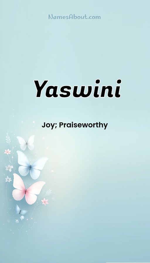 Meaning of Yaswini