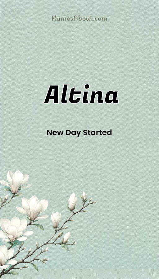 Meaning of Altina