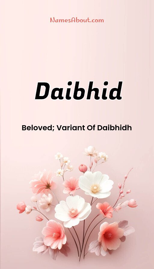 Meaning of Daibhid