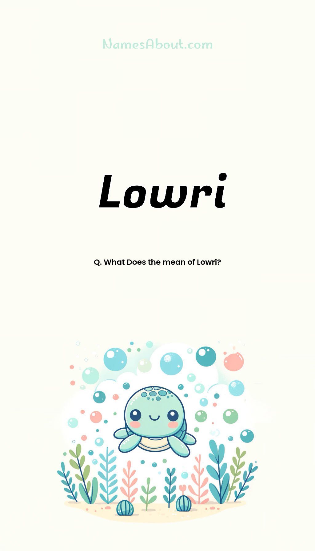 Lowri name and meaning