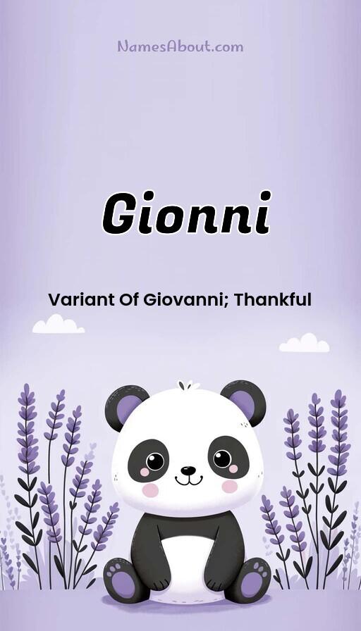 Meaning of Gionni