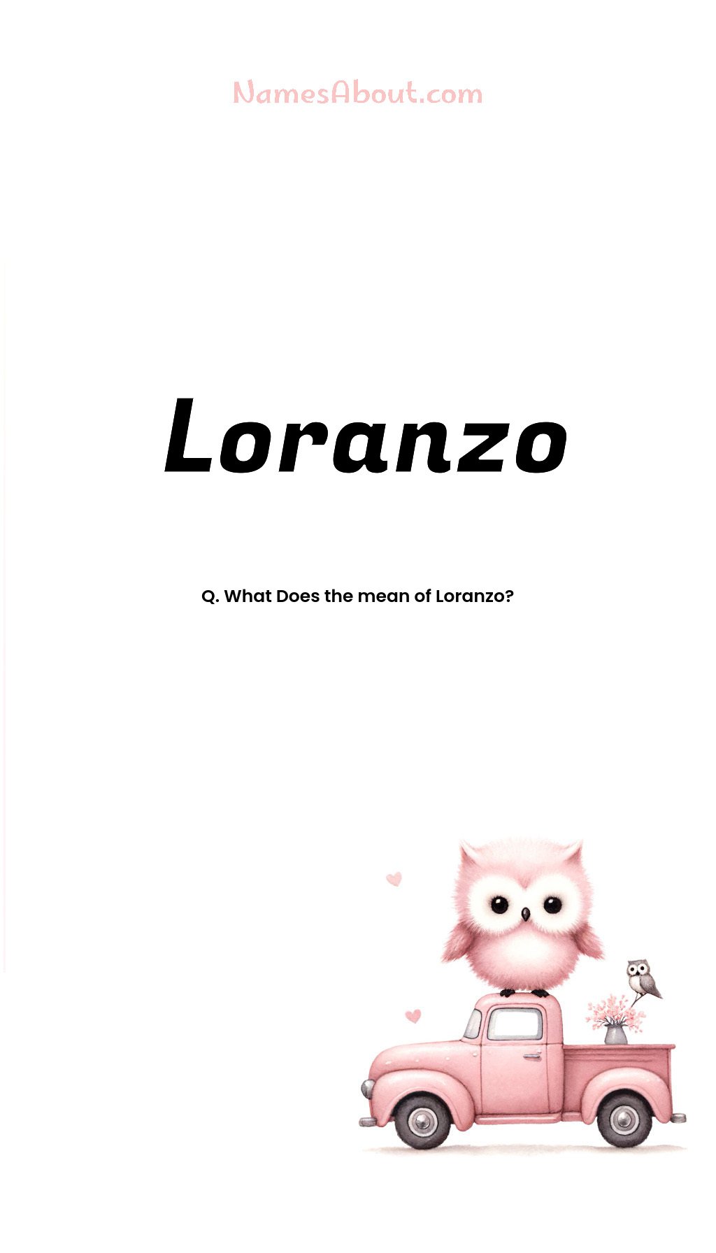 Loranzo name and meaning