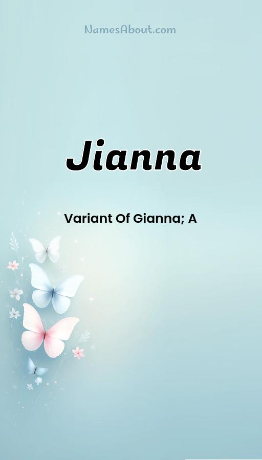 Jianna name and meaning