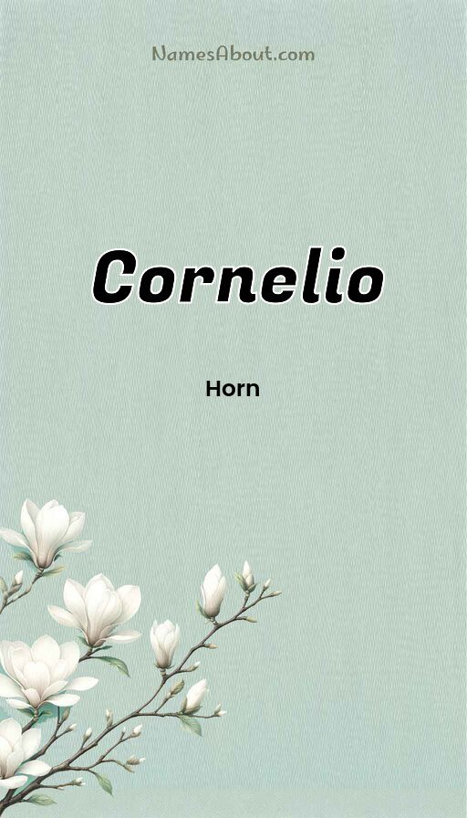 Meaning of Cornelio