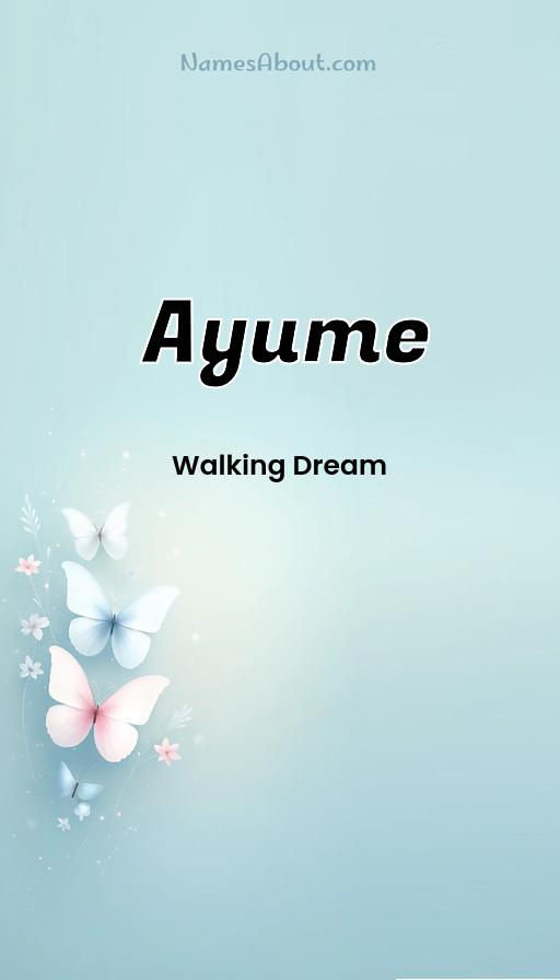 Ayume name and meaning