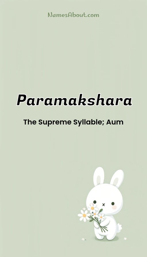 Meaning of Paramakshara