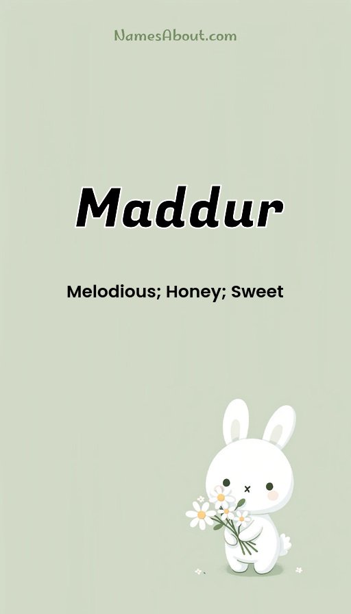 Meaning of Maddur