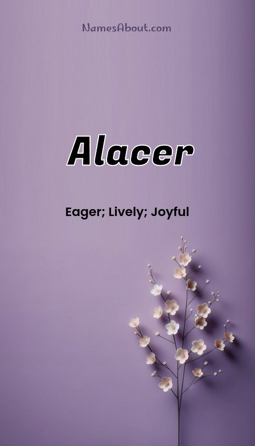 Meaning of Alacer