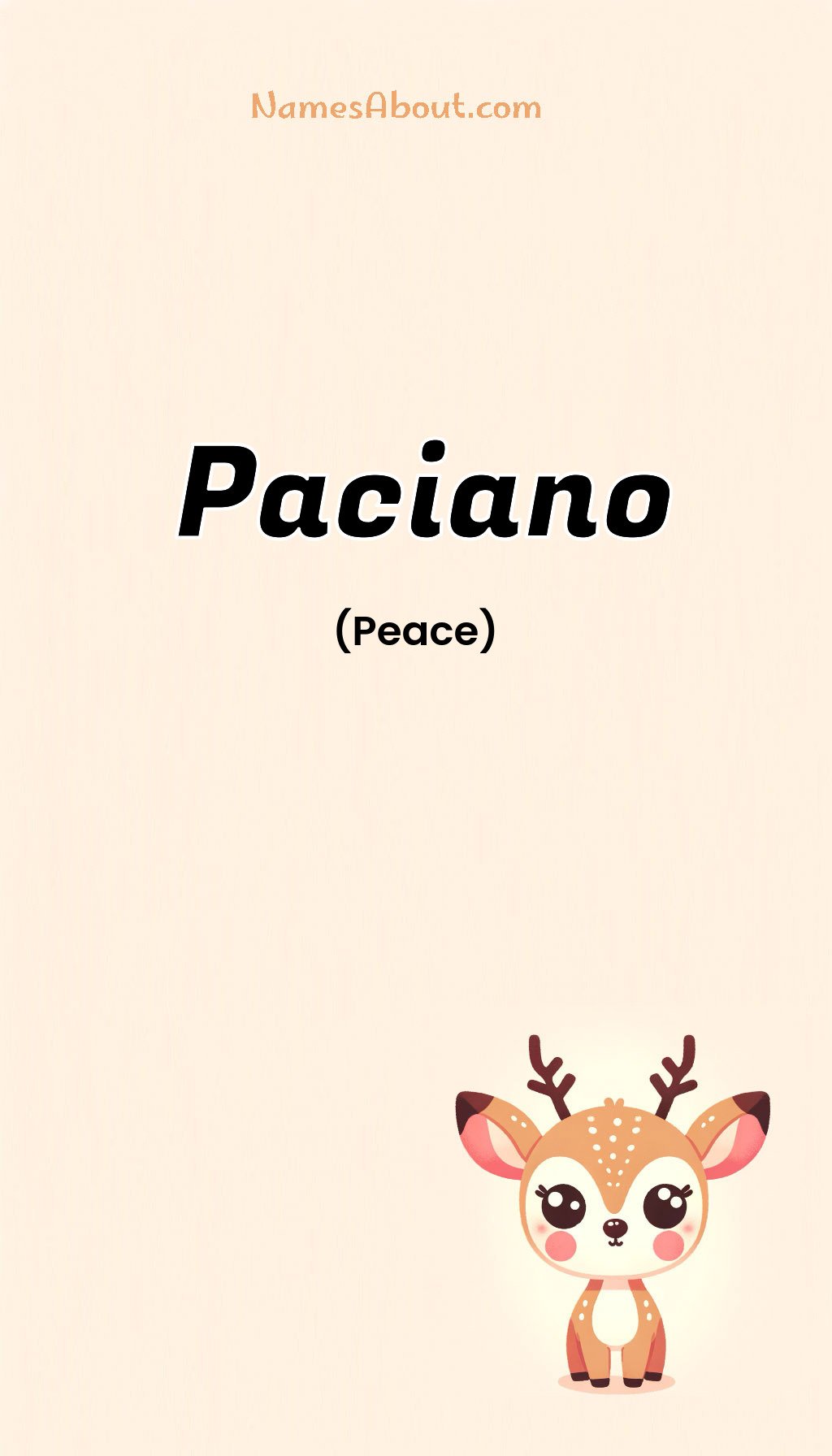 Paciano name and meaning