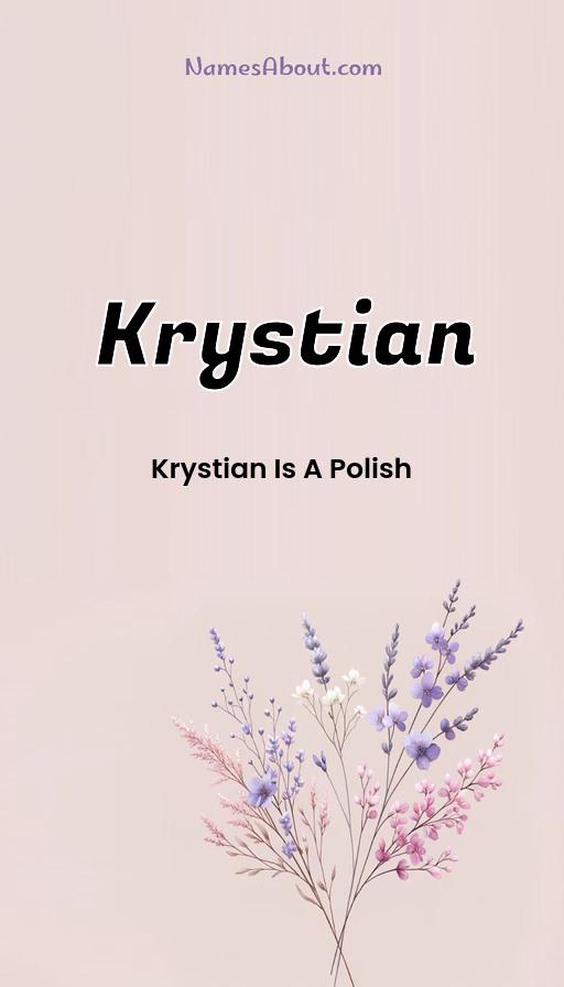 Krystian name and meaning