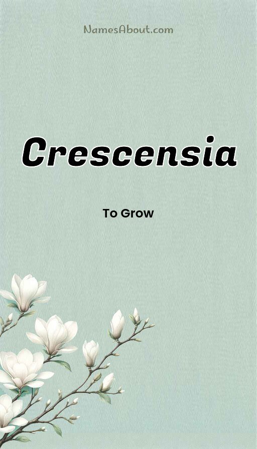 Meaning of Crescensia