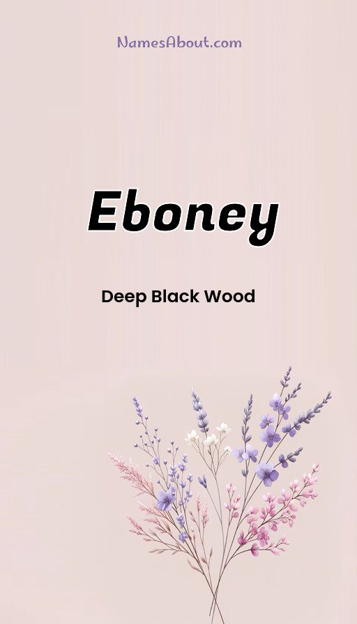 Meaning of Eboney