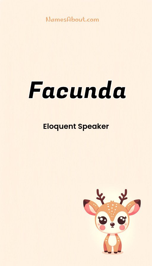 Meaning of Facunda