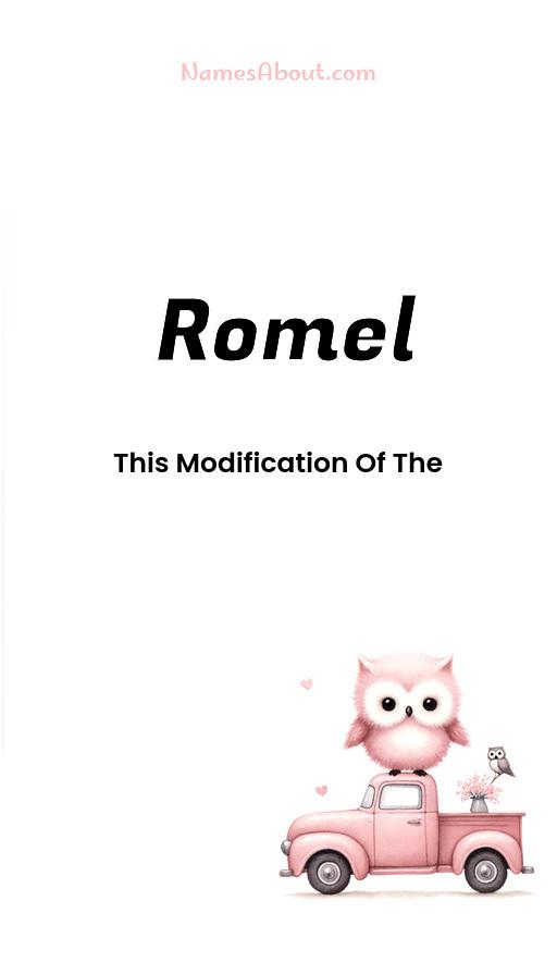 Romel name and meaning