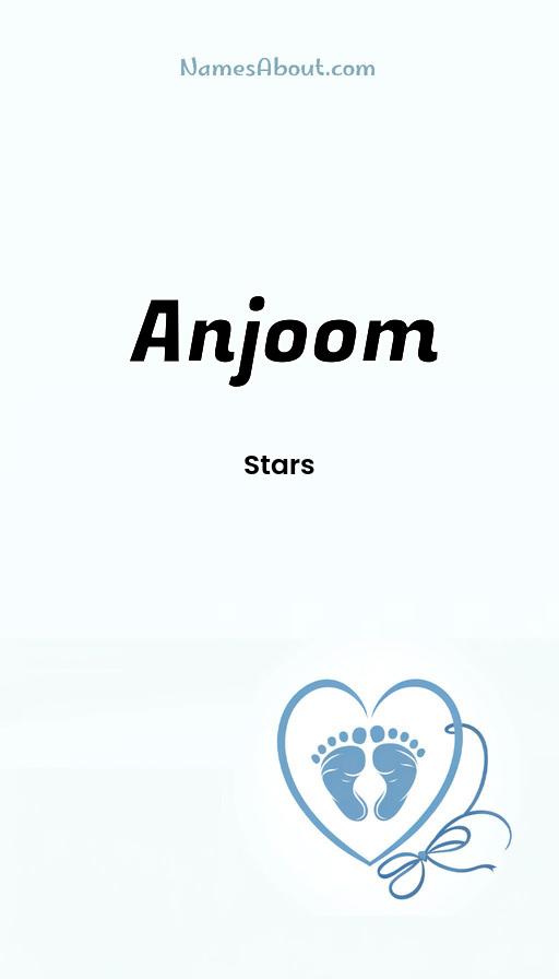 Anjoom name and meaning