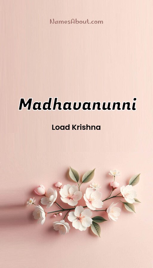 Meaning of Madhavanunni