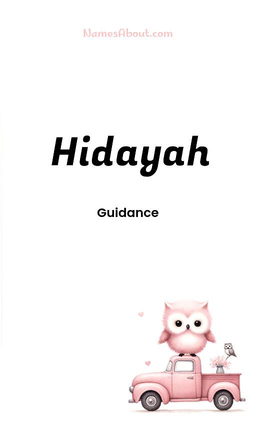 Hidayah name and meaning