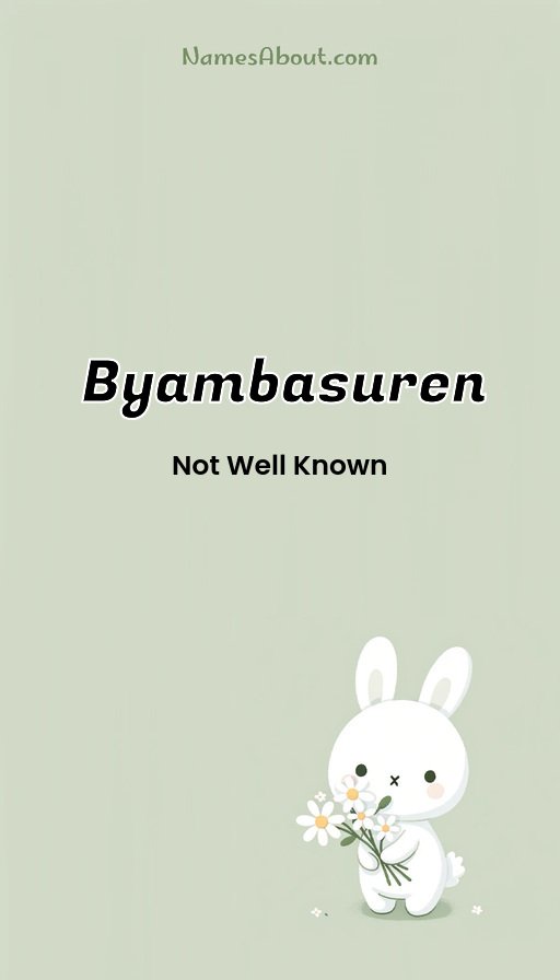 Meaning of Byambasuren