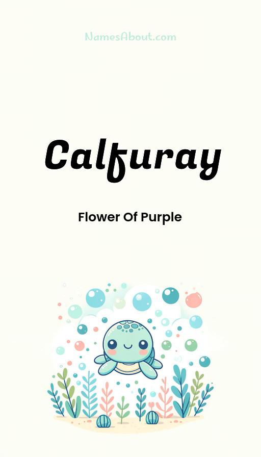 Calfuray name and meaning