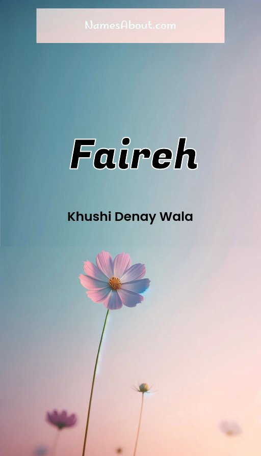 Meaning of Faireh