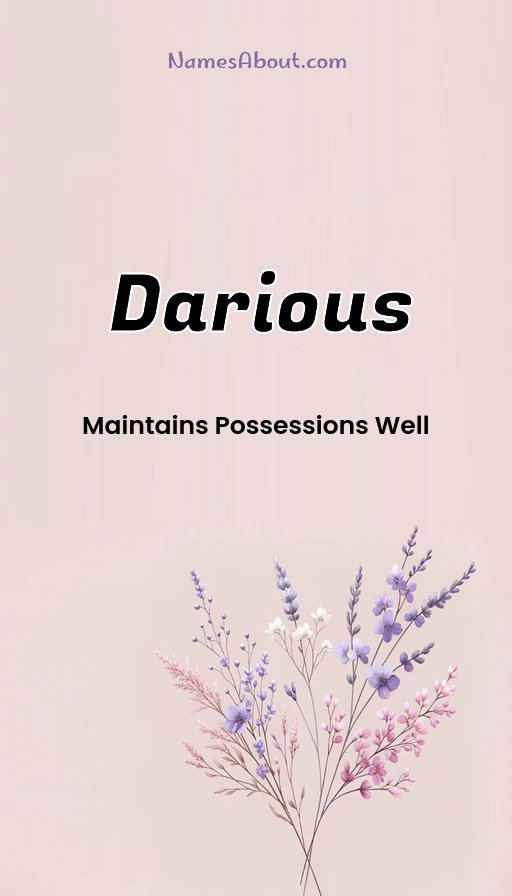 Meaning of Darious