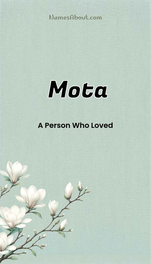 Meaning of Mota