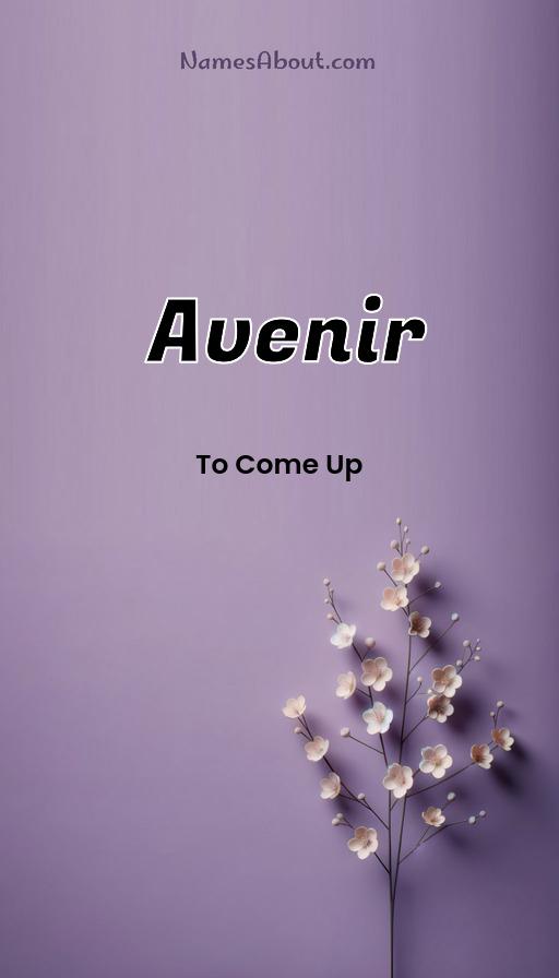 Avenir name and meaning