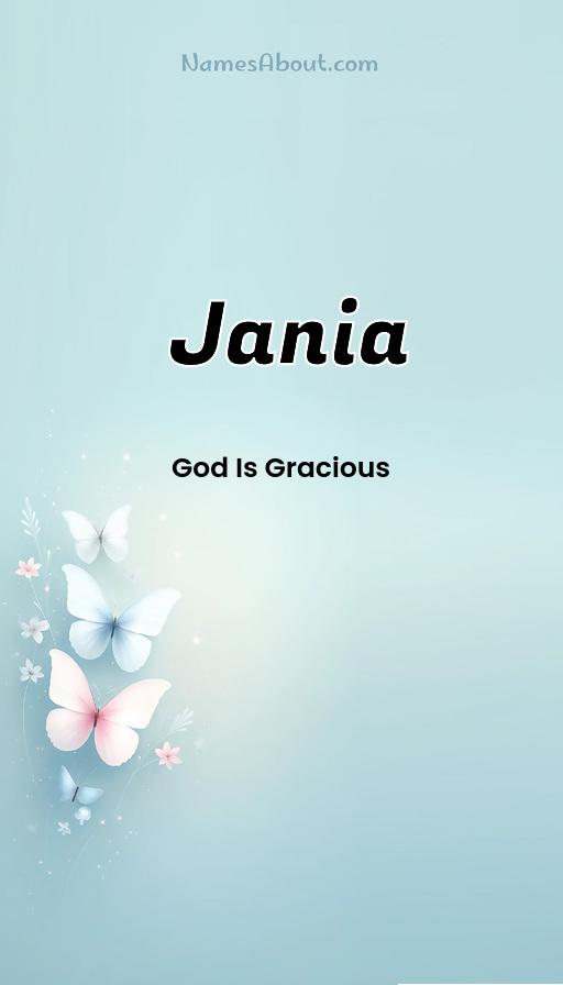 Jania name and meaning