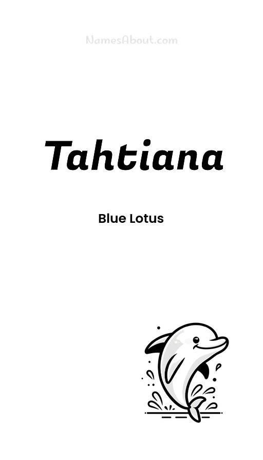 Meaning of Tahtiana