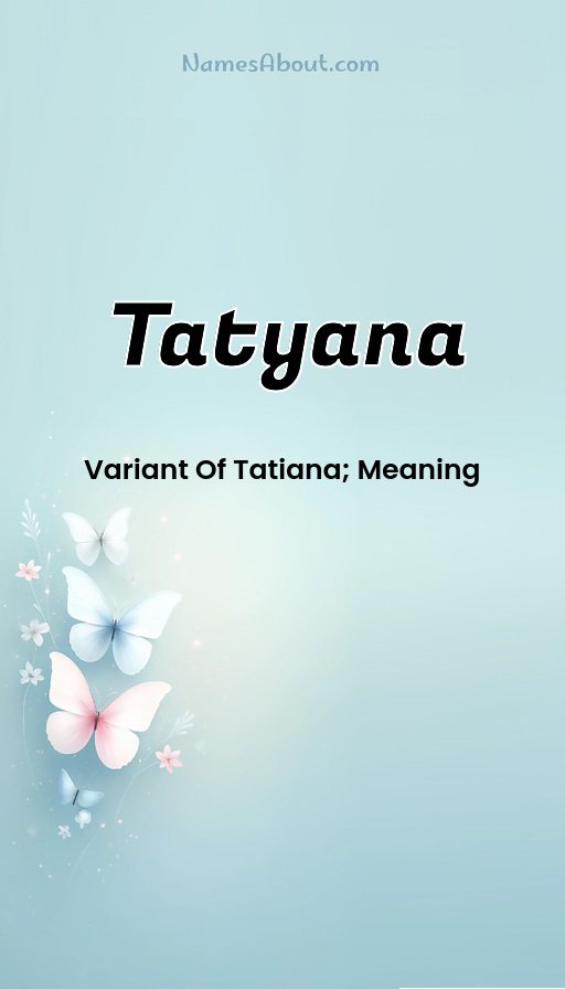 Meaning of Tatyana